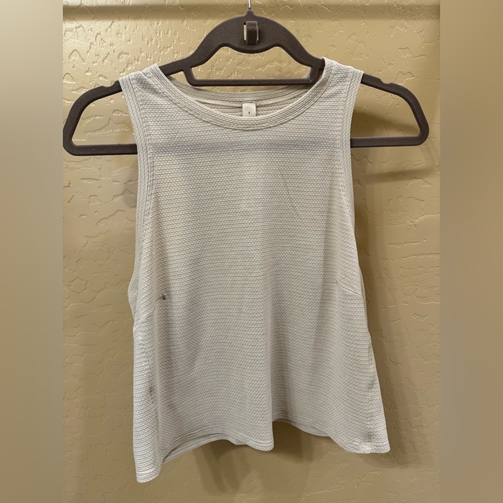 lululemon athletica Light Gray Tank Top